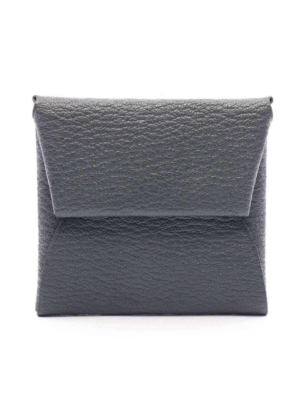 Hermes Coin Purse Bastia Verso Gray Misty Black
